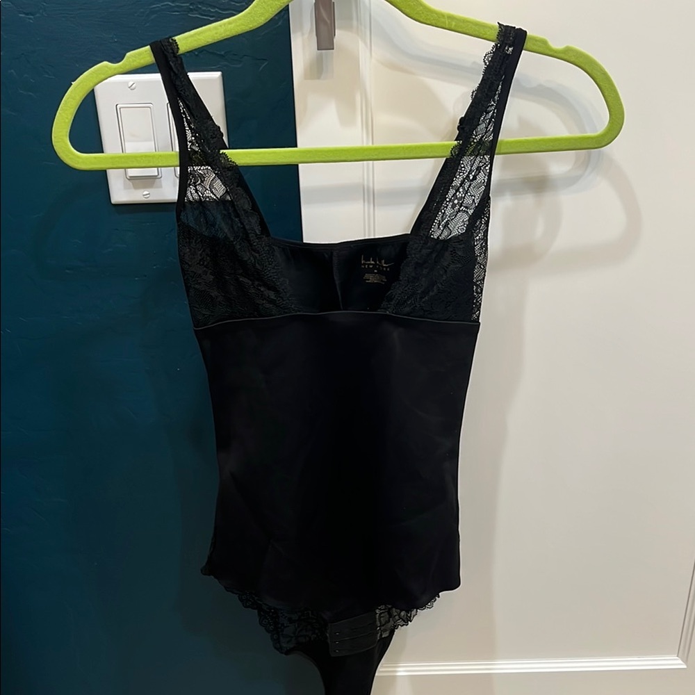 Nicole Miller black lace onesie